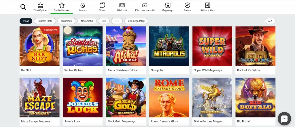 optibet bezmaksas spēles